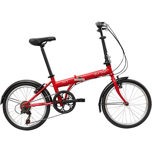 Tamanhos, Medidas e Dimensões do produto Bicicleta Dobrável Durban Bay 6 Aro 20 6 Marchas - Vermelha