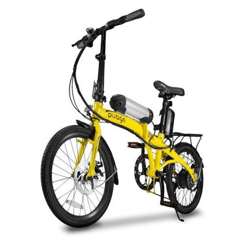 Tamanhos, Medidas e Dimensões do produto Bicicleta Elétrica Dobrável Two Dogs Pliage Amarela