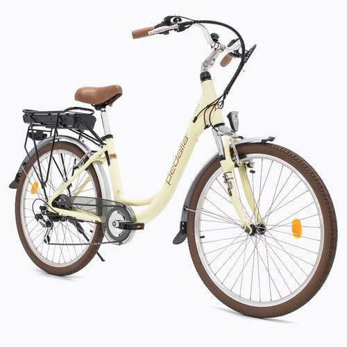 Tamanhos, Medidas e Dimensões do produto Bicicleta Elétrica Pedalla Gioia Unissex Creme