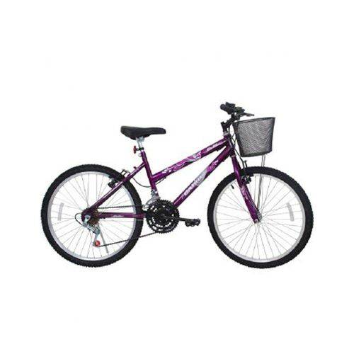 Tamanhos, Medidas e Dimensões do produto Bicicleta Feminina Aro 24 21 Marchas Bella - 310915 - Roxo
