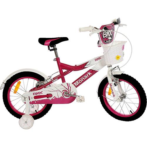 Tamanhos, Medidas e Dimensões do produto Bicicleta Feminina Monark BMX R Aro 16 Rosa