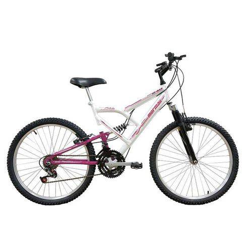 Tamanhos, Medidas e Dimensões do produto Bicicleta Full FA240 18V Aro 24 Rosa Barbie/Branco 18 Marchas - Mormaii