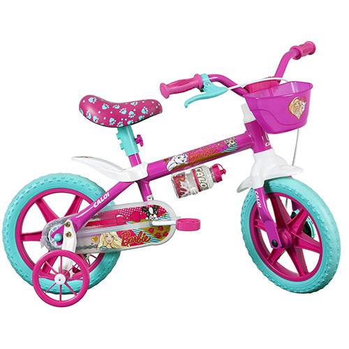 Tamanhos, Medidas e Dimensões do produto Bicicleta Infantil Caloi Barbie Aro 12 T9 V1 Rosa