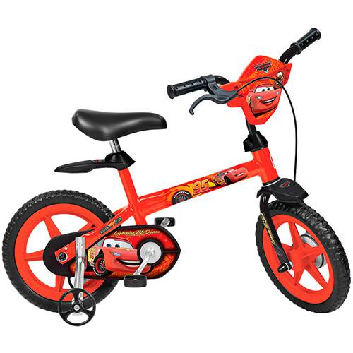 Tamanhos, Medidas e Dimensões do produto Bicicleta Infantil Disney Carros Aro 12- Brinquedos Bandeirante