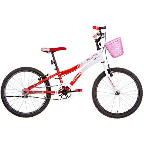 Tamanhos, Medidas e Dimensões do produto Bicicleta Infantil Houston Nina Aro 20 Monovelocidade - Banco/Vermelho