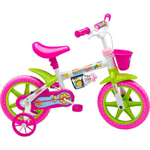 Tamanhos, Medidas e Dimensões do produto Bicicleta Infantil Nathor Feminina Honey Aro 12
