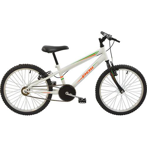 Tamanhos, Medidas e Dimensões do produto Bicicleta Infantil Polimet MTB Aro 20 Masculina - Branco