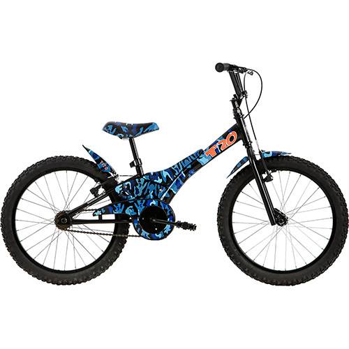 Tamanhos, Medidas e Dimensões do produto Bicicleta Infantil Tito Bike Camuflada Aro 20 - Azul