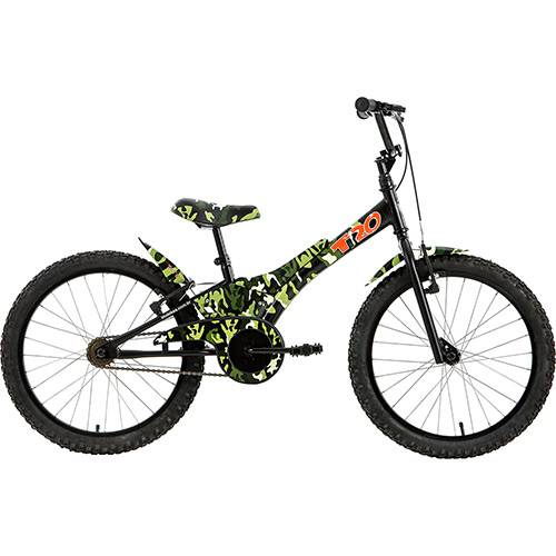 Tamanhos, Medidas e Dimensões do produto Bicicleta Infantil Tito Bike Camuflada Aro 20 - Verde