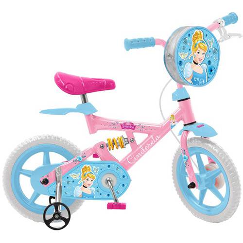 Tamanhos, Medidas e Dimensões do produto Bicicleta Infantil X-Bike Disney Cinderela Aro 12 - Brinquedos Bandeirante