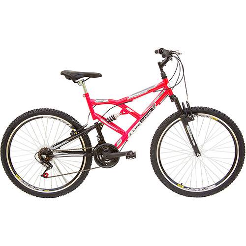 Tamanhos, Medidas e Dimensões do produto Bicicleta Life Zone LZ 400 Aro 26 21 Marchas Full Suspension - Rosa