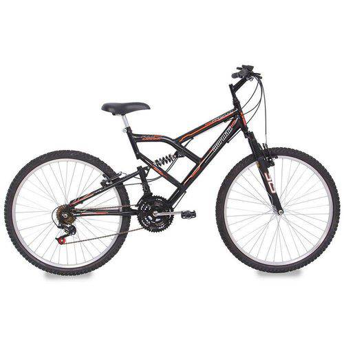 Tamanhos, Medidas e Dimensões do produto Bicicleta Mormaii Aro 26 FULL FA240 18V Preto Fosco - 39-031