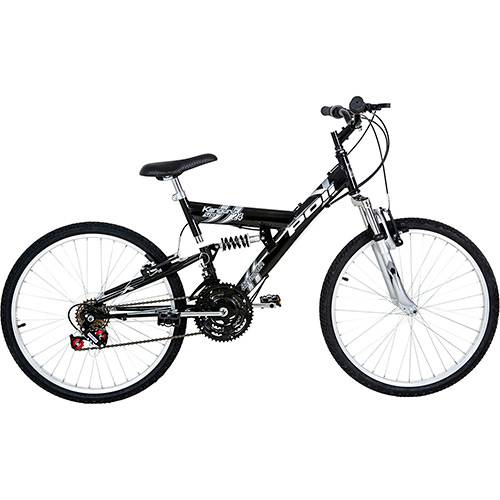 Tamanhos, Medidas e Dimensões do produto Bicicleta Polimet Kanguru Aro 24 18 Marchas Full Suspension - Preta