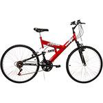Tamanhos, Medidas e Dimensões do produto Bicicleta Radikale Full Suspension Aro 26 18V Vermelha/Preta - Verden