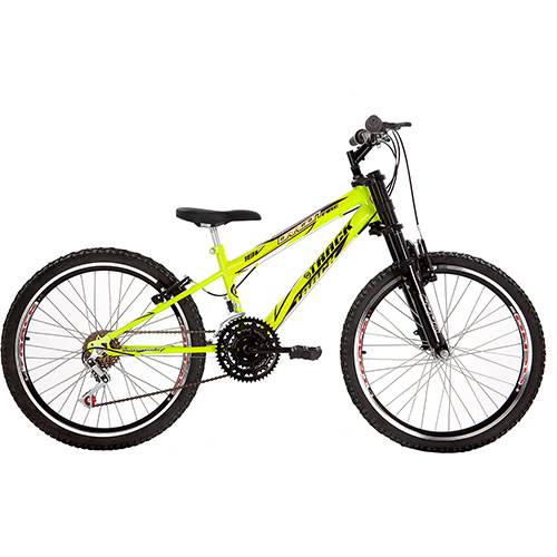 Tamanhos, Medidas e Dimensões do produto Bicicleta Track & Bikes Down Hill Dragon Fire 18V Aro 24 Amarelo Neon