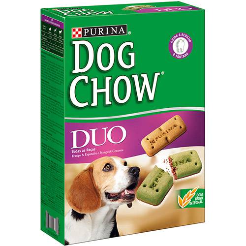 Tamanhos, Medidas e Dimensões do produto Bicoito Dog Chow Biscuit Duo 500G - Nestlé Purina