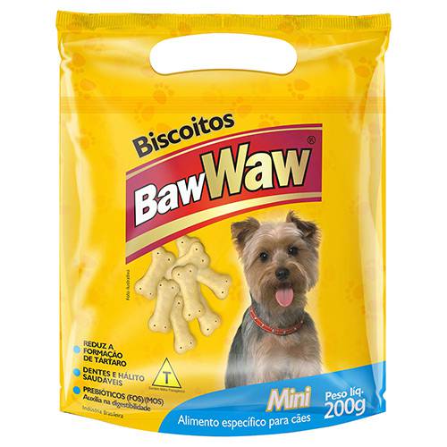 Tamanhos, Medidas e Dimensões do produto Biscoitos para Cães Mini 200g - Baw Waw