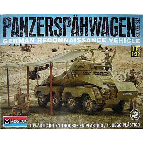 Tamanhos, Medidas e Dimensões do produto Blindado Sd.Kfz.232 Panzerspahwagen German Reconnaissance Ve - Revell Americana