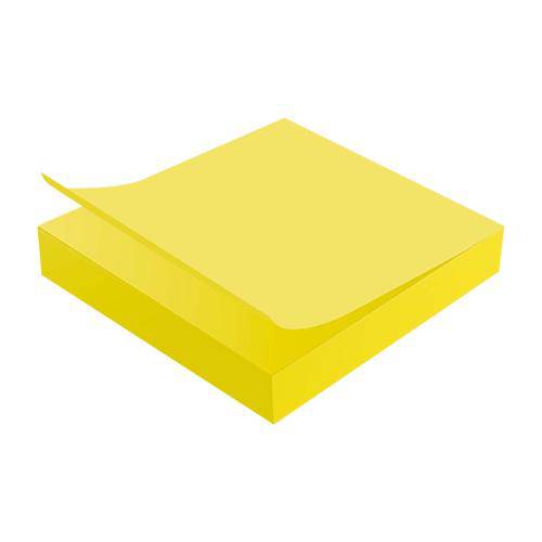 Tamanhos, Medidas e Dimensões do produto Bloco Adesivo Tili Notes 76x76mm 100 Folhas Amarelo Neon - Tilibra