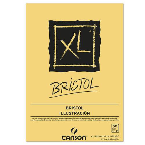 Tamanhos, Medidas e Dimensões do produto Bloco Bristol Canson XL 180 G A3 050 Fls 60039173