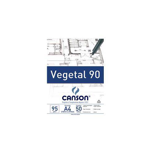 Tamanhos, Medidas e Dimensões do produto Bloco Canson Tecnico Vegetal 95grs A4 C/50 Folhas