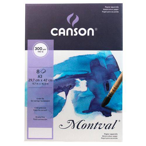 Tamanhos, Medidas e Dimensões do produto Bloco Pochette Montval Canson A3 29,7 X 42 300 G/M² - 6422