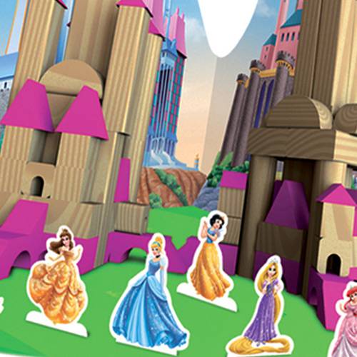 Tamanhos, Medidas e Dimensões do produto Blocos de Madeira Princesas Disney - Xalingo