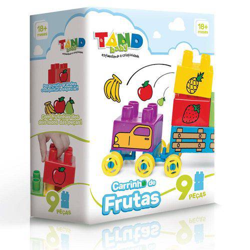 Tamanhos, Medidas e Dimensões do produto Blocos de Montar - Tand Baby - Carrinho de Frutas - Toyster