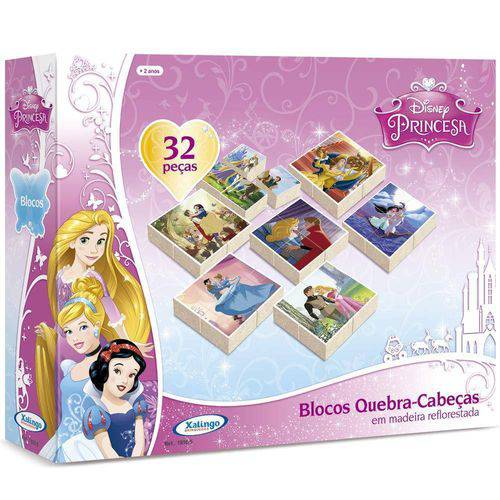 Tamanhos, Medidas e Dimensões do produto Blocos Quebra-Cabeca Princesas Disney