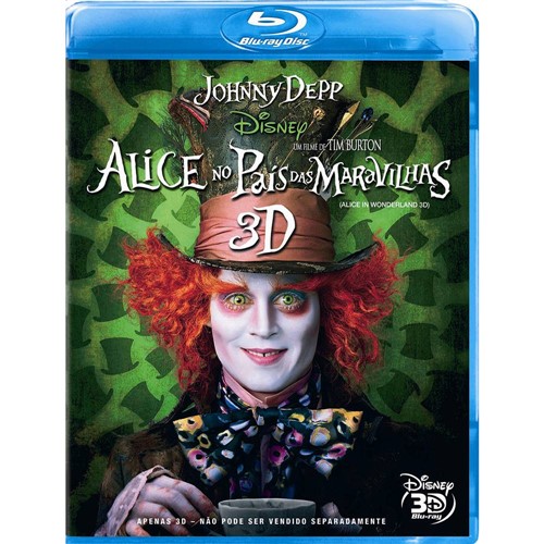 Tamanhos, Medidas e Dimensões do produto Blu-ray Alice no País das Maravilhas - 3D