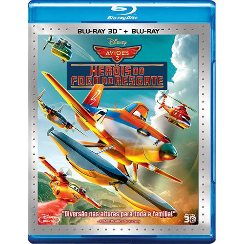 Tamanhos, Medidas e Dimensões do produto Blu-ray + Blu-ray 3D - Aviões 2: Heróis do Fogo ao Resgate (2 Discos)