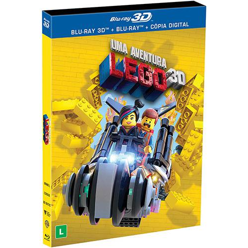 Tamanhos, Medidas e Dimensões do produto Blu-ray + Blu-ray 3D + Cópia Digital - uma Aventura Lego