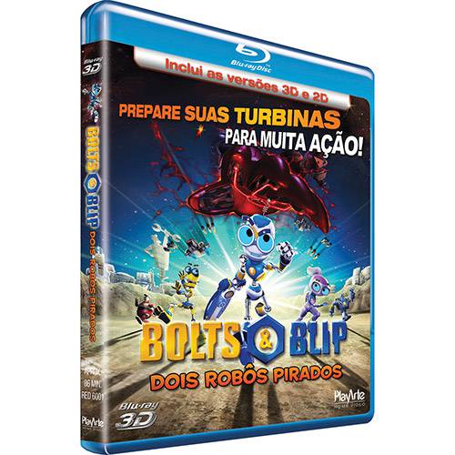 Tamanhos, Medidas e Dimensões do produto Blu-Ray - Bolts & Blip: Dois Robôs Pirados (Blu-Ray + Blu-Ray 3D)