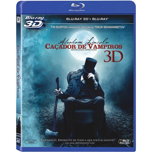 Tamanhos, Medidas e Dimensões do produto Blu-Ray 3D - Abraham Lincoln: Caçador de Vampiros