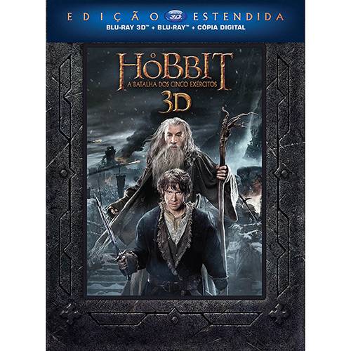 Tamanhos, Medidas e Dimensões do produto Blu-Ray 3D + Blu-Ray o Hobbit - a Batalha dos Cinco Exércitos Edição Estendida (5 Discos)