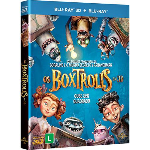 Tamanhos, Medidas e Dimensões do produto Blu-ray 3D + Blu-ray - os Boxtrolls