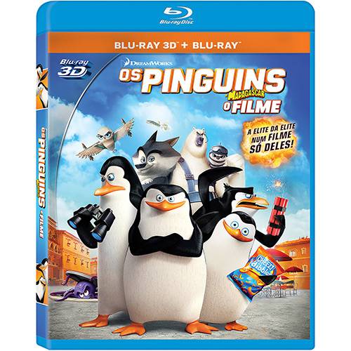 Tamanhos, Medidas e Dimensões do produto Blu-ray 3D + Blu-ray - Pinguins de Madagascar (2 Discos)