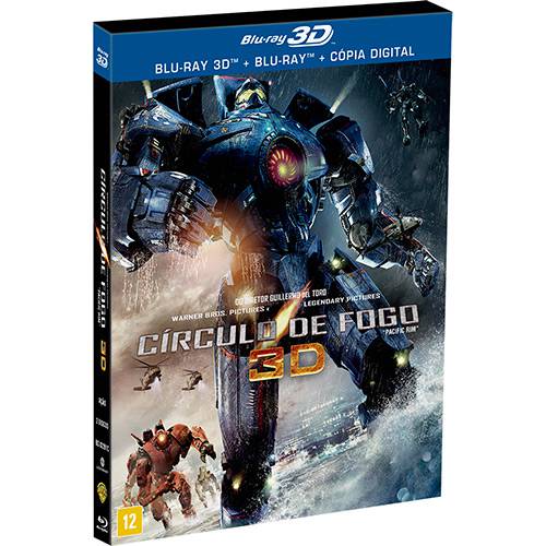 Tamanhos, Medidas e Dimensões do produto Blu-ray 3D Círculo de Fogo (Blu-ray 3D + Blu-ray + Cópia Digital)