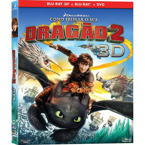 Tamanhos, Medidas e Dimensões do produto Blu-Ray 3D - Como Treinar Seu Dragão 2 (Blu-Ray 3D + Blu-Ray + DVD)