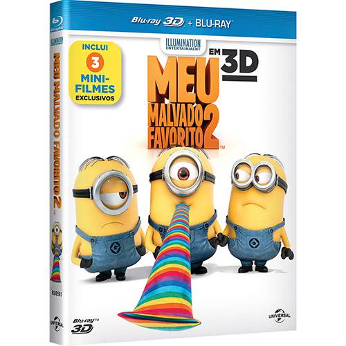 Tamanhos, Medidas e Dimensões do produto Blu-ray 3D Meu Malvado Favorito 2 (Blu-ray 3D + Blu-ray)