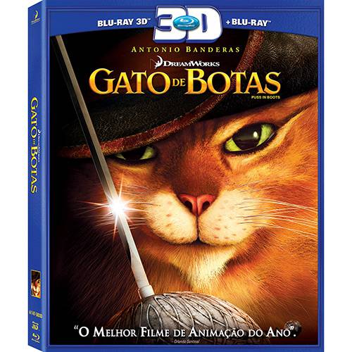 Tamanhos, Medidas e Dimensões do produto Blu-ray 3D - o Gato de Botas (Blu-ray 3D + Blu-ray)