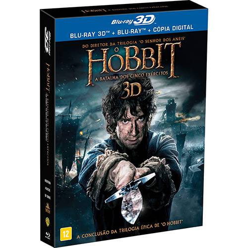 Tamanhos, Medidas e Dimensões do produto Blu-ray 3D - o Hobbit: a Batalha dos Cinco Exércitos (2 Discos)