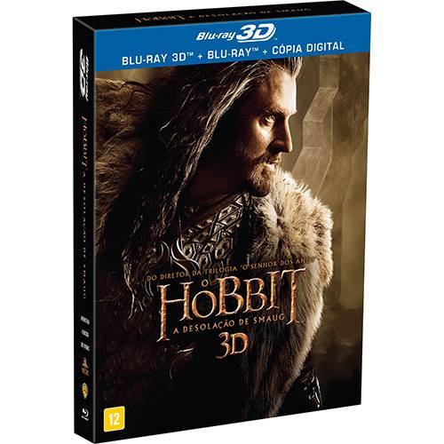 Tamanhos, Medidas e Dimensões do produto Blu-Ray 3D - o Hobbit: a Desolação de Smaug (Blu-Ray 3D + Blu-Ray + Cópia Digital)