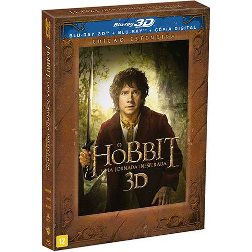 Tamanhos, Medidas e Dimensões do produto Blu-ray 3D o Hobbit: uma Jornada Inesperada - Versão Estendida (Blu-ray 3D + Blu-ray + Cópia Digital)