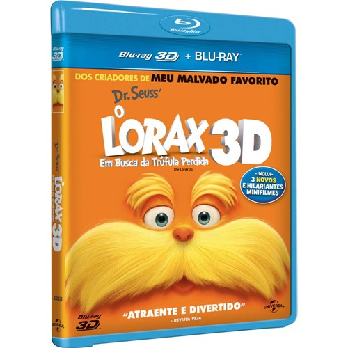 Tamanhos, Medidas e Dimensões do produto Blu-ray 3D o Lorax - em Busca da Trúfula Perdida