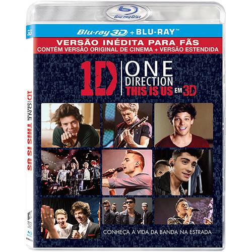 Tamanhos, Medidas e Dimensões do produto Blu-Ray 3D - One Direction - This Is Us