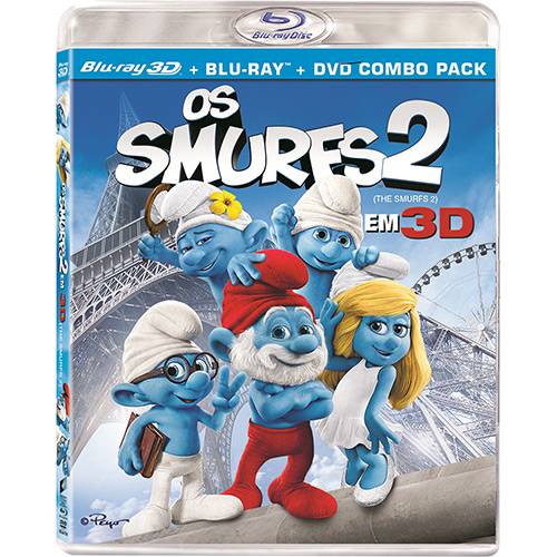 Tamanhos, Medidas e Dimensões do produto Blu-ray 3D - os Smurfs 2 (Blu-ray 3D + Blu-ray + DVD)