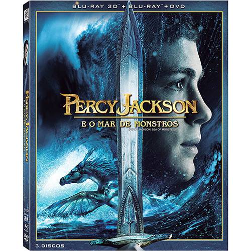 Tamanhos, Medidas e Dimensões do produto Blu-Ray 3D - Percy Jackson e o Mar de Monstros (Blu-Ray 3D + Blu-Ray + DVD)