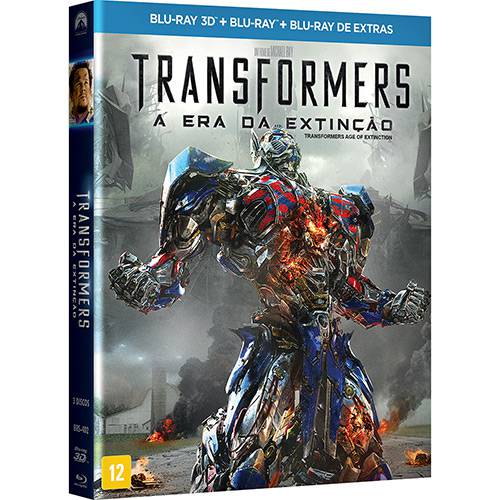 Tamanhos, Medidas e Dimensões do produto Blu-ray 3D - Transformers: a Era da Extinção (Blu-ray 3D + Blu-ray + Blu-ray de Extras)
