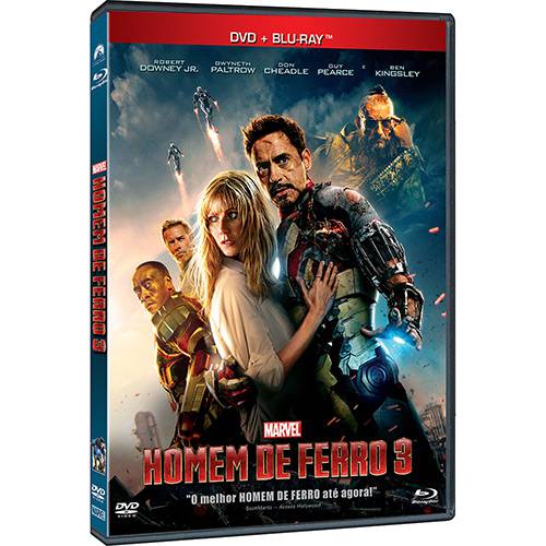 Tamanhos, Medidas e Dimensões do produto Blu-ray + DVD Homem de Ferro 3